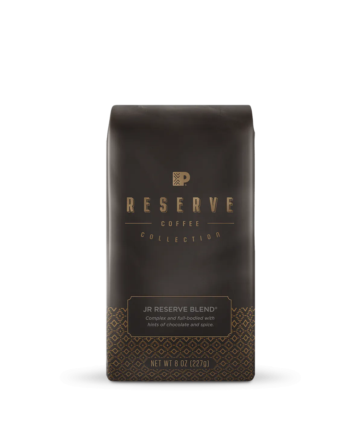 Peet's Reserve JR Reserve Blend Coffee beans in a brown 8 ounce bag